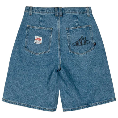 Grimey Ανδρικό σορτς Concreat Jungle Pleated Denim Shorts